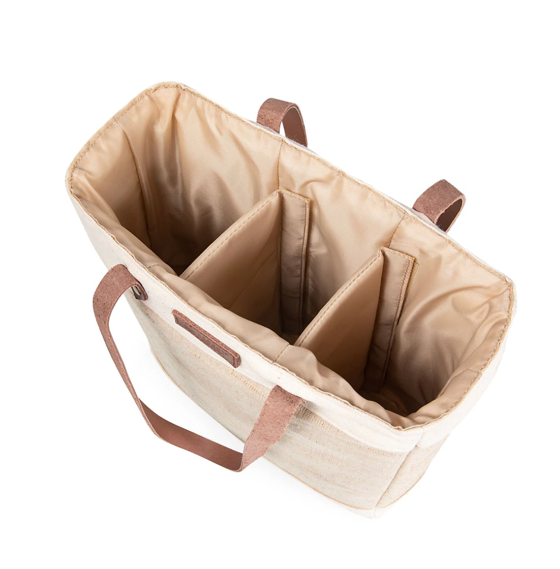 Pinot Jute 3 Bottle Insulated Wine Bag